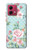 S3494 ヴィンテージローズポルカドット Vintage Rose Polka Dot Motorola Moto G84 バックケース、フリップケース・カバー