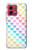 S3499 カラフルなハート柄 Colorful Heart Pattern Motorola Moto G84 バックケース、フリップケース・カバー