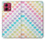 S3499 カラフルなハート柄 Colorful Heart Pattern Motorola Moto G84 バックケース、フリップケース・カバー