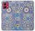 S3537 モロッコのモザイクパターン Moroccan Mosaic Pattern Motorola Moto G84 バックケース、フリップケース・カバー