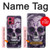 S3582 紫の頭蓋骨 Purple Sugar Skull Motorola Moto G84 バックケース、フリップケース・カバー