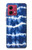 S3671 ブルータイダイ Blue Tie Dye Motorola Moto G84 バックケース、フリップケース・カバー