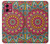 S3694 ヒッピーアートパターン Hippie Art Pattern Motorola Moto G84 バックケース、フリップケース・カバー