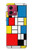 S3814 ピエトモンドリアン線画作曲 Piet Mondrian Line Art Composition Motorola Moto G84 バックケース、フリップケース・カバー