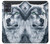 S0123 狼 ウルフ Grim White Wolf Motorola Moto G54 バックケース、フリップケース・カバー