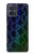 S3366 虹パイソンの皮膚 グラフィックプリント Rainbow Python Skin Graphic Print Motorola Moto G54 バックケース、フリップケース・カバー