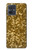 S3388 ゴールドラメグラフィックプリント Gold Glitter Graphic Print Motorola Moto G54 バックケース、フリップケース・カバー