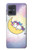 S3485 かわいい眠りユニコーン Cute Unicorn Sleep Motorola Moto G54 バックケース、フリップケース・カバー
