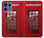 S0058 ロンドン〔イギリス〕の赤い電話ボックス Classic British Red Telephone Box Motorola Edge 50 Pro バックケース、フリップケース・カバー