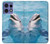 S1291 イルカ Dolphin Motorola Edge 50 Pro バックケース、フリップケース・カバー