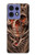 S1675 頭蓋骨の血のタトゥー Skull Blood Tattoo Motorola Edge 50 Pro バックケース、フリップケース・カバー