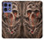 S1675 頭蓋骨の血のタトゥー Skull Blood Tattoo Motorola Edge 50 Pro バックケース、フリップケース・カバー