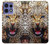 S1932 ブルーアイヒョウ Blue Eyed Leopard Motorola Edge 50 Pro バックケース、フリップケース・カバー
