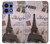 S2211 パリエッフェル塔ポストカード Paris Postcard Eiffel Tower Motorola Edge 50 Pro バックケース、フリップケース・カバー