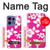 S2246 ハワイのハイビスカスピンク柄 Hawaiian Hibiscus Pink Pattern Motorola Edge 50 Pro バックケース、フリップケース・カバー
