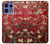S2414 赤開花アーモンドの木 フィンセント・ファン・ゴッホ Red Blossoming Almond Tree Van Gogh Motorola Edge 50 Pro バックケース、フリップケース・カバー