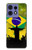 S2981 ブラジルサッカー Brazil Football Soccer Map Flag Motorola Edge 50 Pro バックケース、フリップケース・カバー