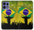 S2981 ブラジルサッカー Brazil Football Soccer Map Flag Motorola Edge 50 Pro バックケース、フリップケース・カバー
