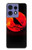 S3328 カラス赤い月 Crow Red Moon Motorola Edge 50 Pro バックケース、フリップケース・カバー