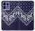 S3357 ネイビーブルーバンダナパターン Navy Blue Bandana Pattern Motorola Edge 50 Pro バックケース、フリップケース・カバー