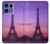 S3447 エッフェルパリの夕日 Eiffel Paris Sunset Motorola Edge 50 Pro バックケース、フリップケース・カバー