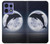 S3510 ドルフィン Dolphin Moon Night Motorola Edge 50 Pro バックケース、フリップケース・カバー