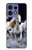 S0246 白馬 White Horse Motorola Edge 50 Fusion バックケース、フリップケース・カバー