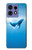 S0843 シロナガスクジラ Blue Whale Motorola Edge 50 Fusion バックケース、フリップケース・カバー
