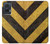 S2231 黄色と黒のラインハザードストライプ Yellow and Black Line Hazard Striped Motorola Edge 50 Fusion バックケース、フリップケース・カバー