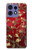 S2414 赤開花アーモンドの木 フィンセント・ファン・ゴッホ Red Blossoming Almond Tree Van Gogh Motorola Edge 50 Fusion バックケース、フリップケース・カバー
