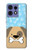 S2669 犬の足 骨 可愛い漫画のパターン Cute Dog Paws Bones Cartoon Motorola Edge 50 Fusion バックケース、フリップケース・カバー