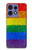 S2683 レインボーフラッグ プライド旗 Rainbow LGBT Pride Flag Motorola Edge 50 Fusion バックケース、フリップケース・カバー