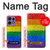 S2683 レインボーフラッグ プライド旗 Rainbow LGBT Pride Flag Motorola Edge 50 Fusion バックケース、フリップケース・カバー