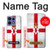S2972 北アイルランドサッカー Northern Ireland Football Soccer Flag Motorola Edge 50 Fusion バックケース、フリップケース・カバー