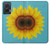 S3039 ひまわり Vintage Sunflower Blue Motorola Edge 50 Fusion バックケース、フリップケース・カバー