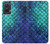 S3047 緑人魚のスケール Green Mermaid Fish Scale Motorola Edge 50 Fusion バックケース、フリップケース・カバー