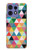 S3049 三角形の鮮やかな色 Triangles Vibrant Colors Motorola Edge 50 Fusion バックケース、フリップケース・カバー