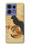 S3229 ヴィンテージ猫ポスター Vintage Cat Poster Motorola Edge 50 Fusion バックケース、フリップケース・カバー