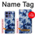 S3439 インディゴタイダイ Fabric Indigo Tie Dye Motorola Edge 50 Fusion バックケース、フリップケース・カバー