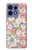 S3688 花の花のアートパターン Floral Flower Art Pattern Motorola Edge 50 Fusion バックケース、フリップケース・カバー