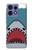 S3825 漫画のサメの海のダイビング Cartoon Shark Sea Diving Motorola Edge 50 Fusion バックケース、フリップケース・カバー