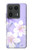 S2361 紫の花 Purple White Flowers Motorola Edge 50 Ultra バックケース、フリップケース・カバー