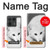 S2569 ホワイト北極キツネ White Arctic Fox Motorola Edge 50 Ultra バックケース、フリップケース・カバー
