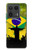 S2981 ブラジルサッカー Brazil Football Soccer Map Flag Motorola Edge 50 Ultra バックケース、フリップケース・カバー