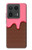 S3754 ストロベリーアイスクリームコーン Strawberry Ice Cream Cone Motorola Edge 50 Ultra バックケース、フリップケース・カバー