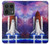 S3913 カラフルな星雲スペースシャトル Colorful Nebula Space Shuttle Motorola Edge 50 Ultra バックケース、フリップケース・カバー