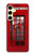 S0058 ロンドン〔イギリス〕の赤い電話ボックス Classic British Red Telephone Box Samsung Galaxy S24 FE バックケース、フリップケース・カバー