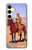 S0772 カウボーイ西部 Cowboy Western Samsung Galaxy S24 FE バックケース、フリップケース・カバー