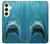 S0830 白いサメ White Shark Samsung Galaxy S24 FE バックケース、フリップケース・カバー