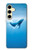 S0843 シロナガスクジラ Blue Whale Samsung Galaxy S24 FE バックケース、フリップケース・カバー
